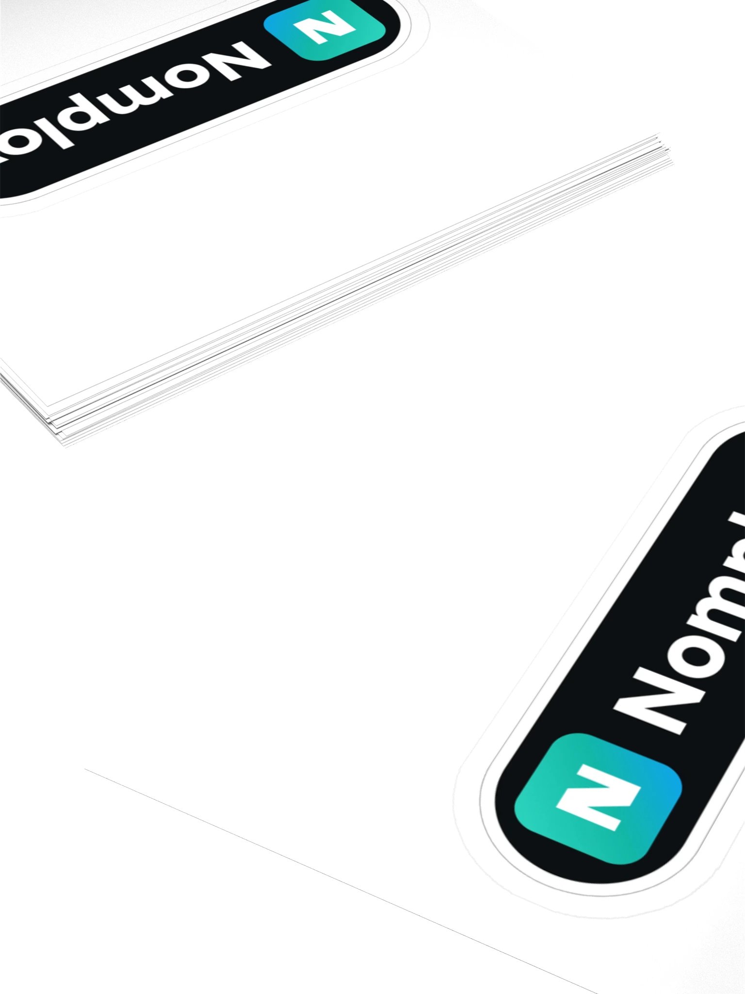 Nomploy Wordmark Sticker product image (4)