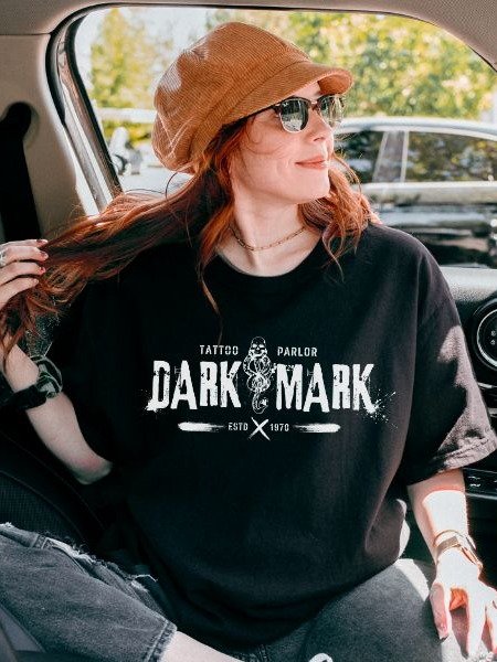 Dark Mark Tattoo Parlor Halloween Punk Grunge Shirt product image (4)