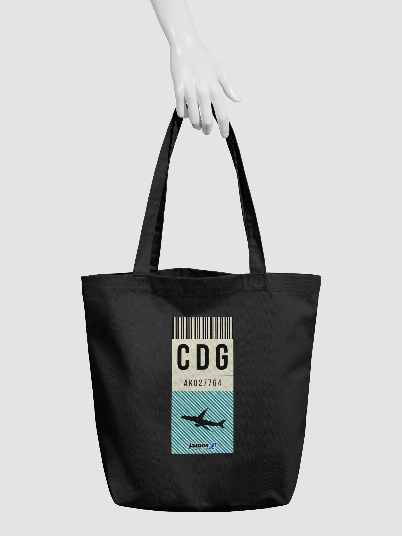 Charles de Gaulle (CDG) Stylish Luggage Tag Tote Bag product image (3)