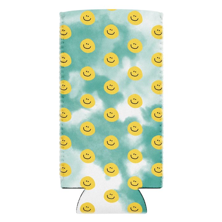 Smiley Tie Dye Coozie - Teal product image (2)