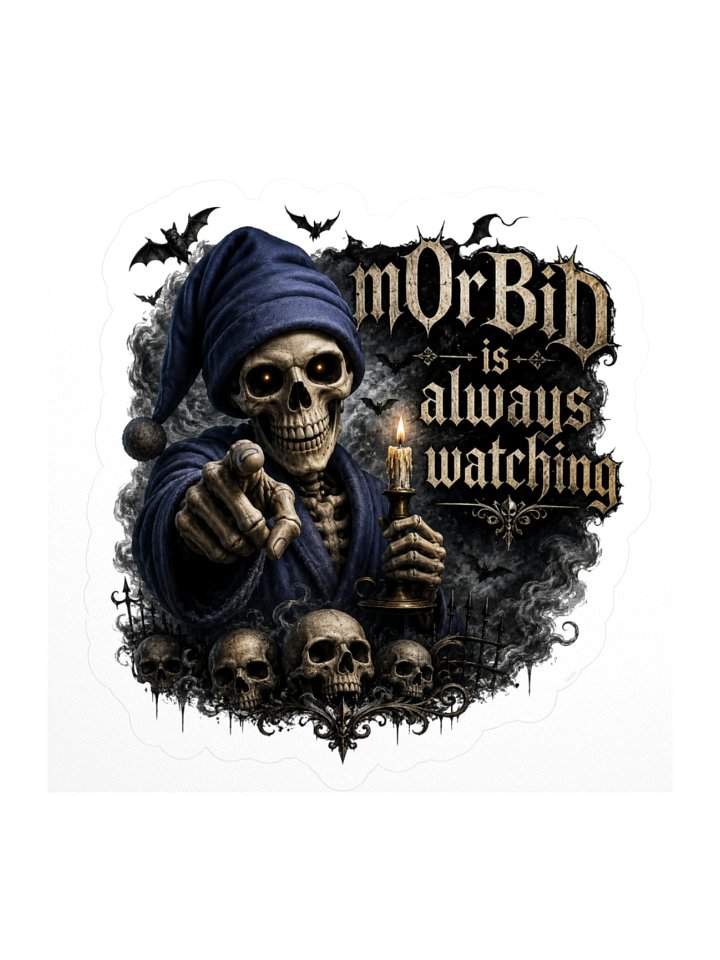 ''Morbid is Always Watching'' Kiss Cut Stickers product image (1)