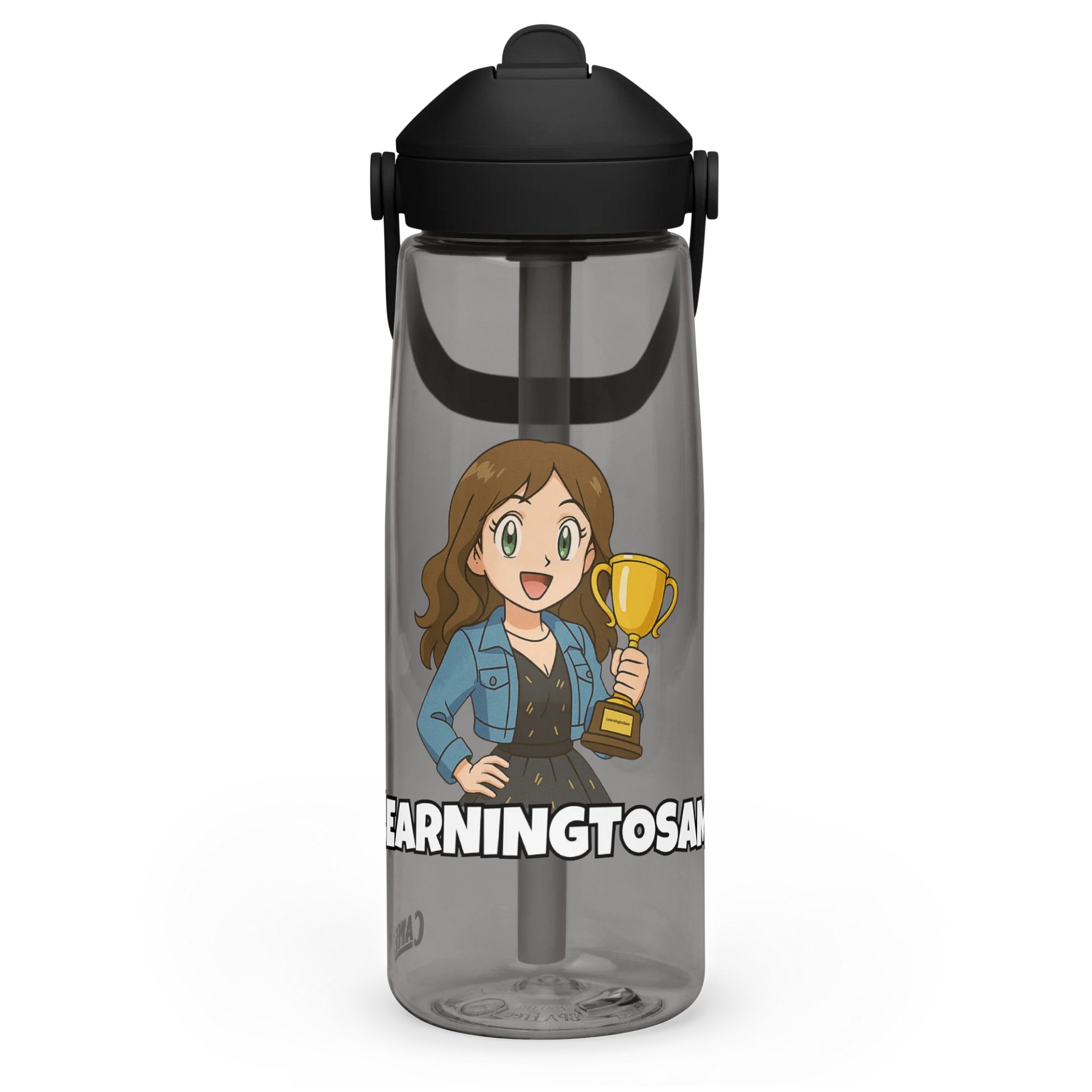 LearningtoSam - Flip Straw Water Bottle product image (3)