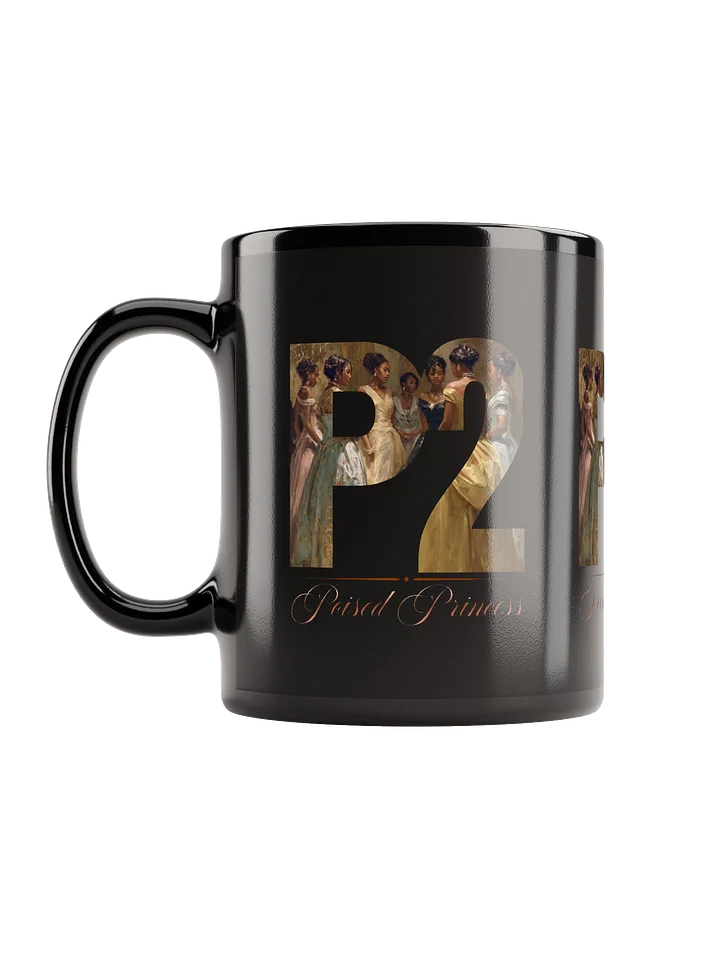 Poised Princess P2 Black Glossy Mug product image (1)