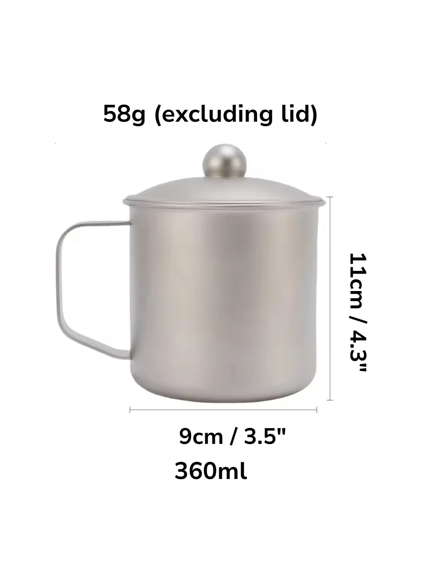 Titanium Mug 360ml 58g product image (3)
