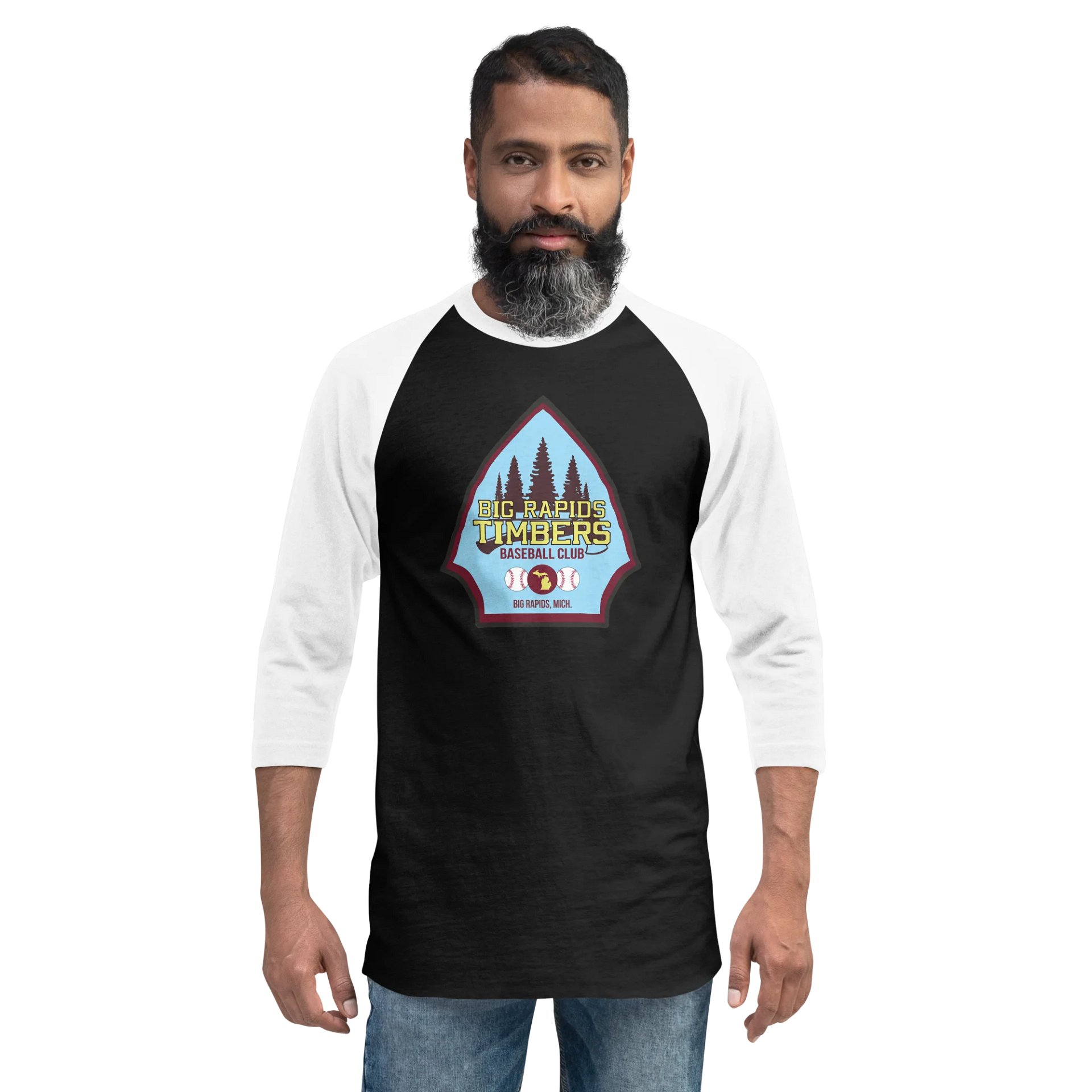 Big Rapids Timbers Baseball Tee product image (12)