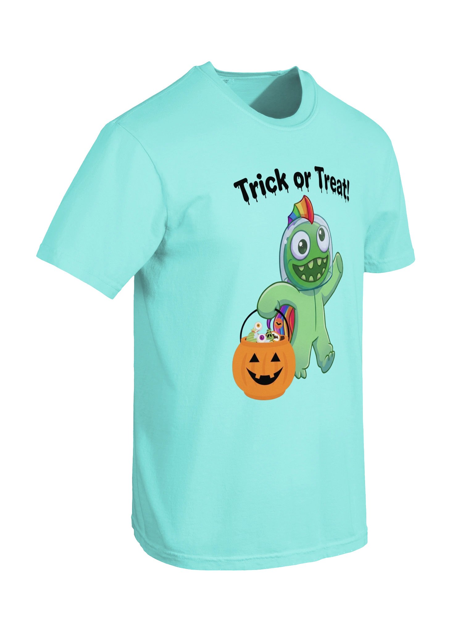 Green Girl Trick or Treat Halloween Tee product image (86)