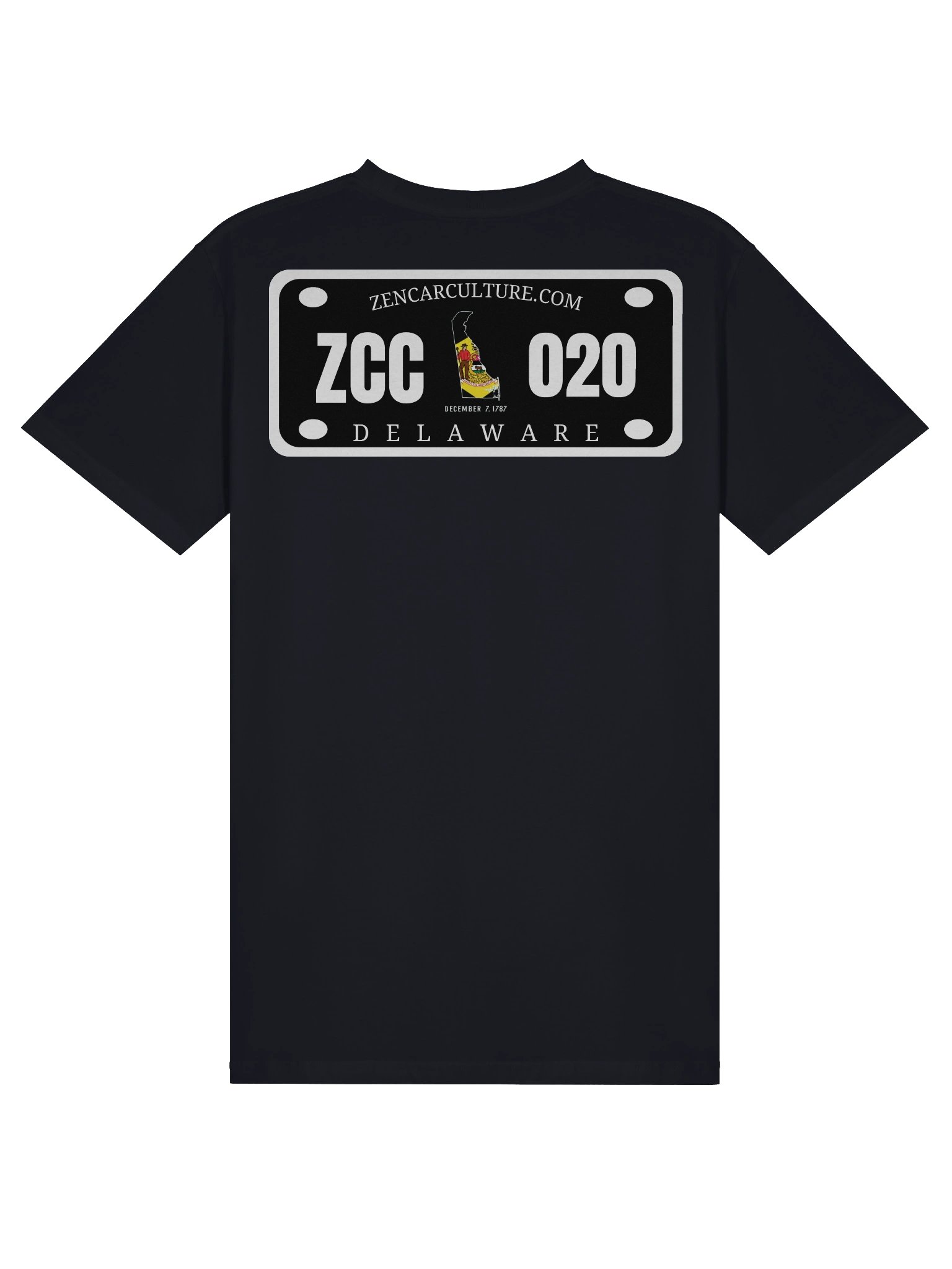 ZCC DELAWARE STATE PLATE PREMIUM TEE product image (1)