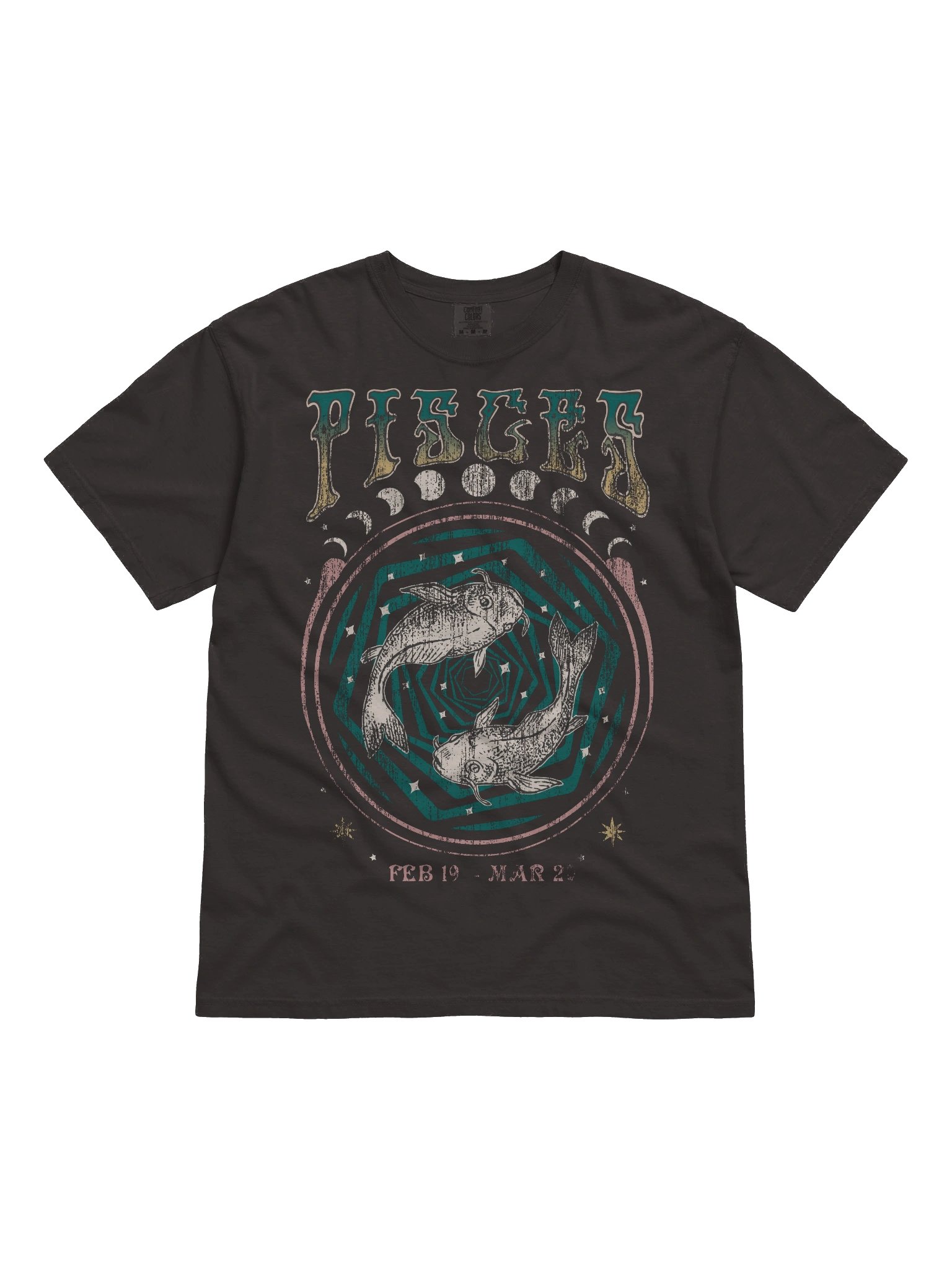 Pisces Zodiac Shirt – Vintage Fish Astrology Graphic Tee (February 19 – March 20) product image (21)