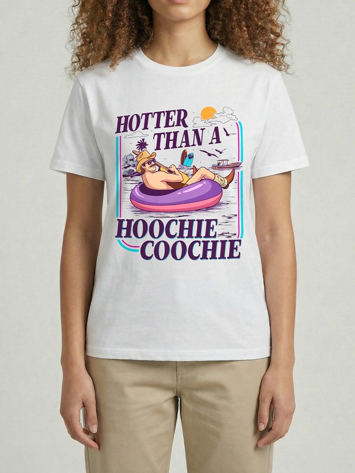 Hotter Than A Hoochie Coochie Funny Vintage Country Music T-Shirt product image (1)