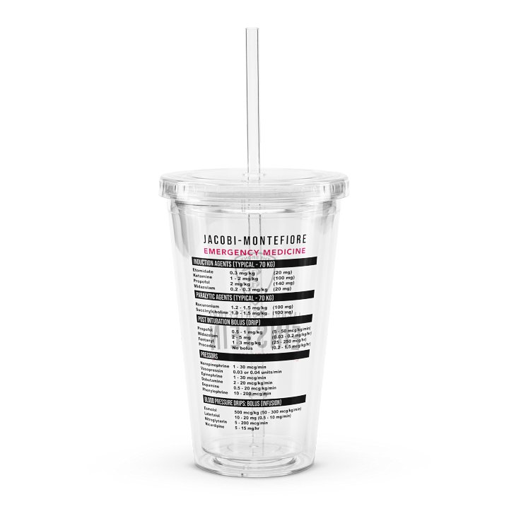 JMEM Resus Clear Plastic Tumbler product image (2)