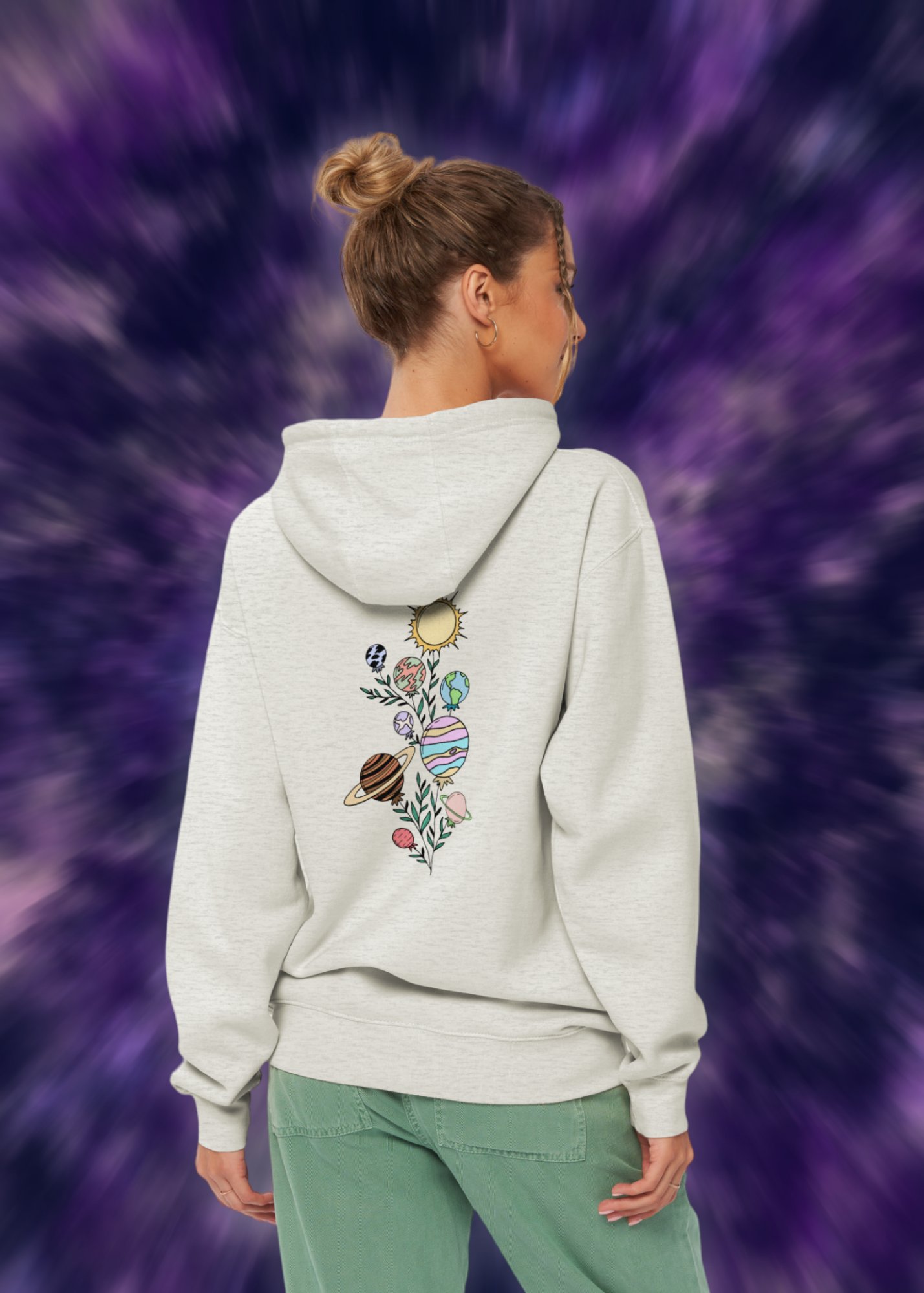 Cosmic Flora Planet Hoodie product image (9)