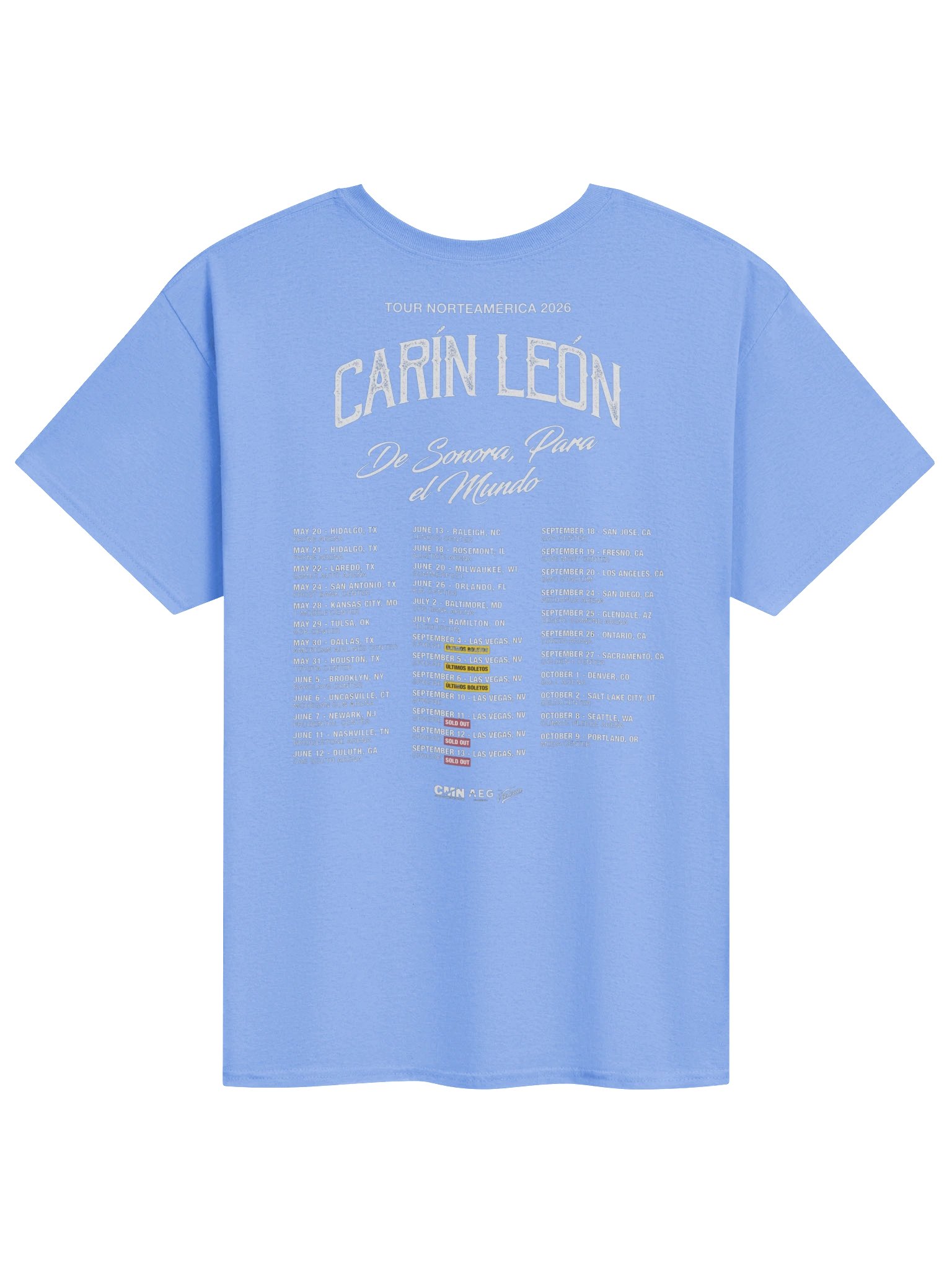 Carín León Tour 2026 Merch Tshirt product image (2)