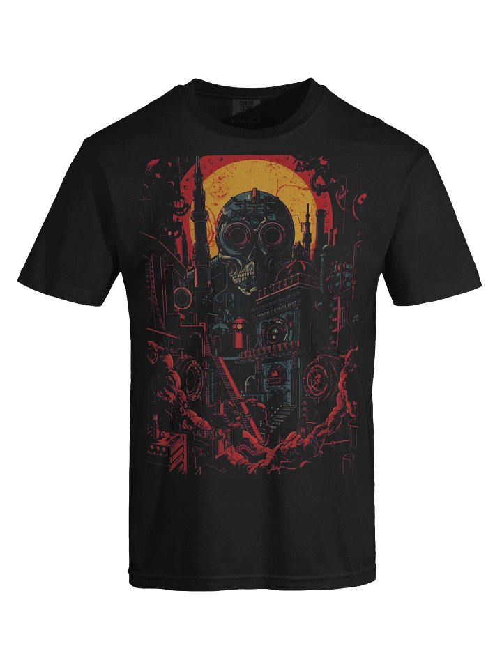 Dystopian Sun Skull Heavyweight T-Shirt product image (2)