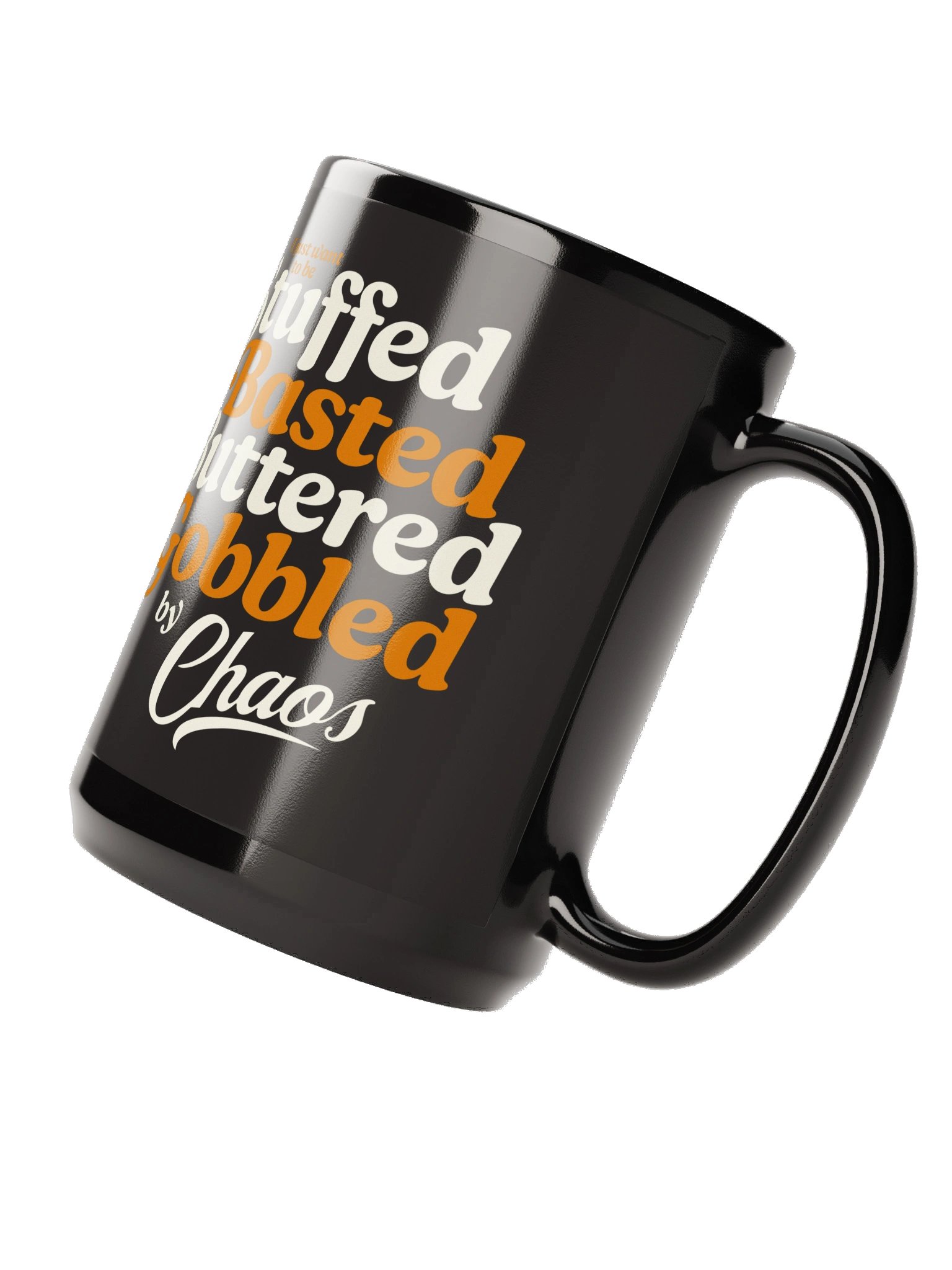Stuffed Buttered Basted Gobbled by Chaos Black Mug product image (4)