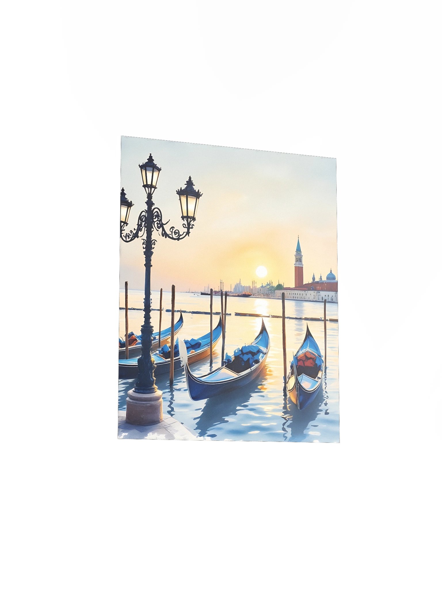 Tranquil Twilight Gondolas Poster product image (11)