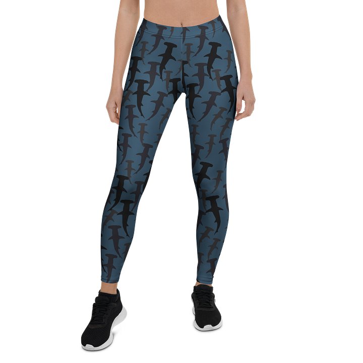 Schooling Hammerhead Sharks - Leggings - Dark Ocean product image (1)