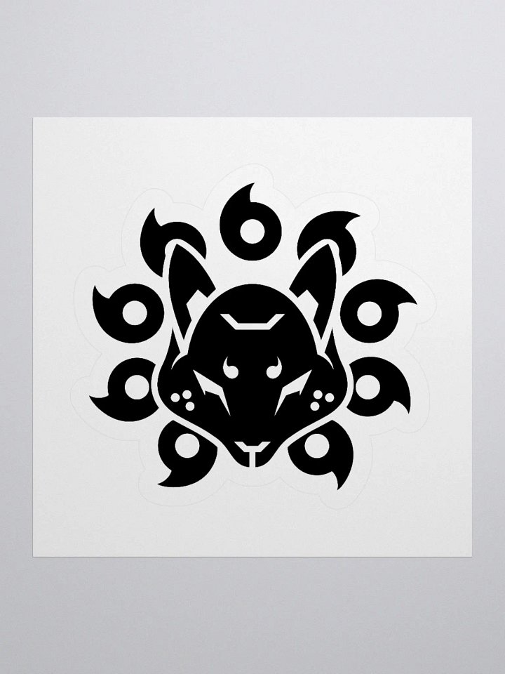 Project Kitsune Logo Sticker (Black) product image (3)