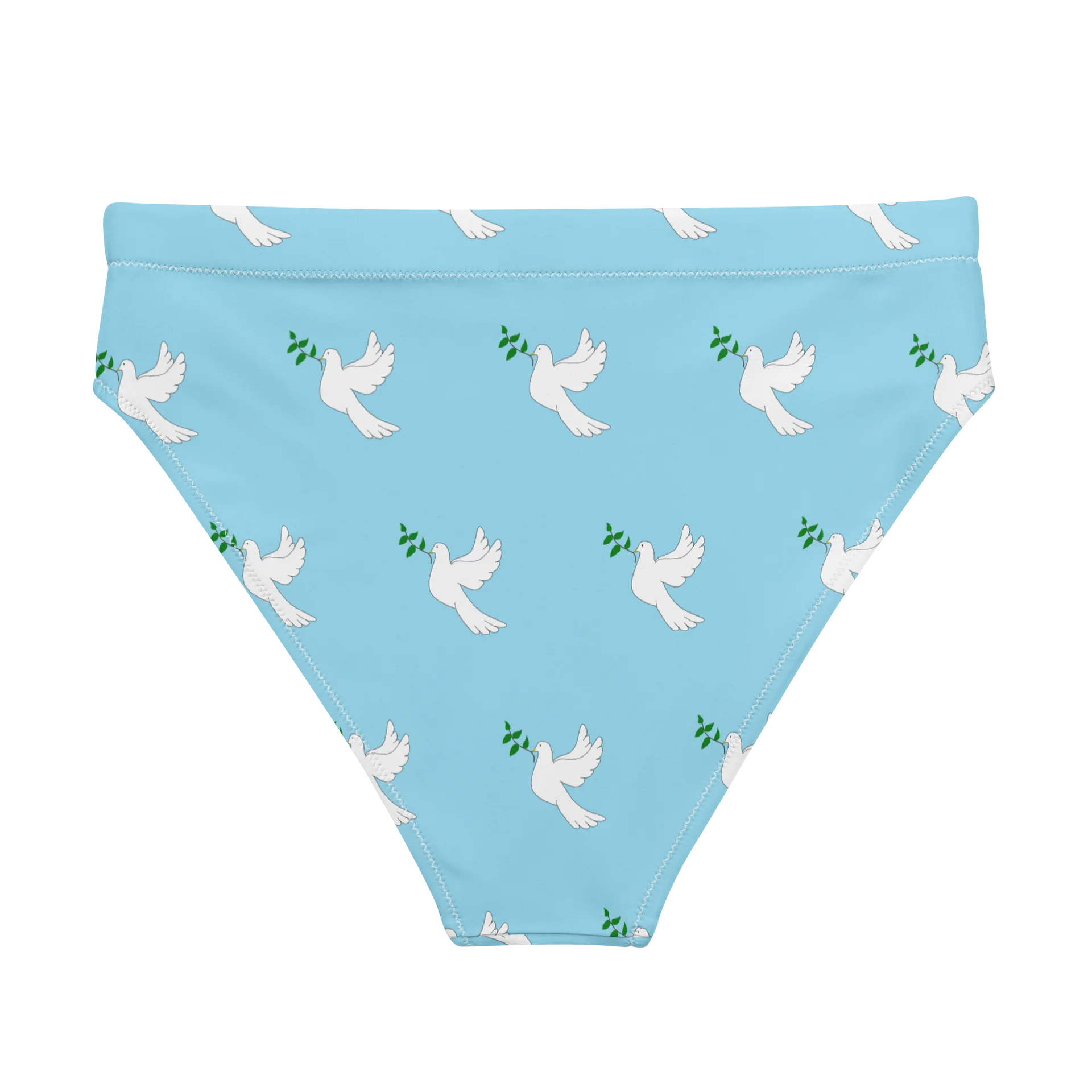 Peace Dove High-Waisted Bikini Bottom product image (2)