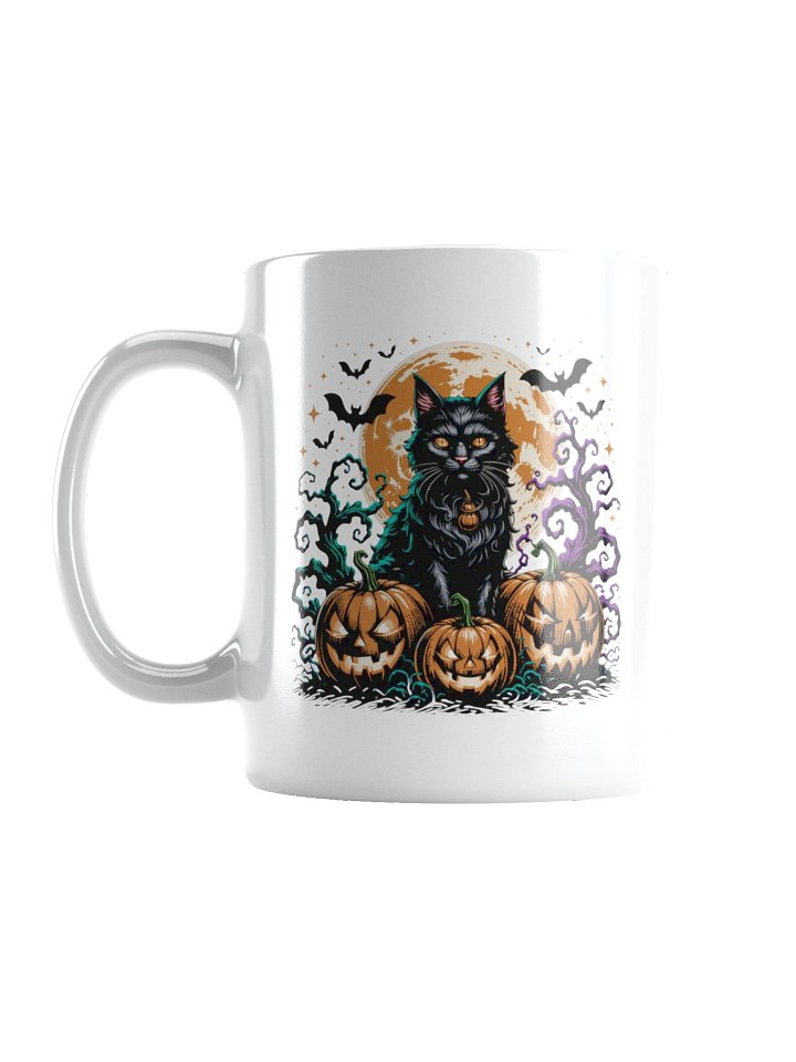 Moonlit Black Cat Magic Coffee Mug product image (1)
