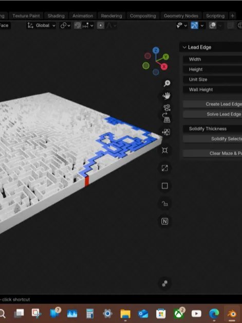 Lead Edge Maze Ash Creator Blender Extension product image (1)