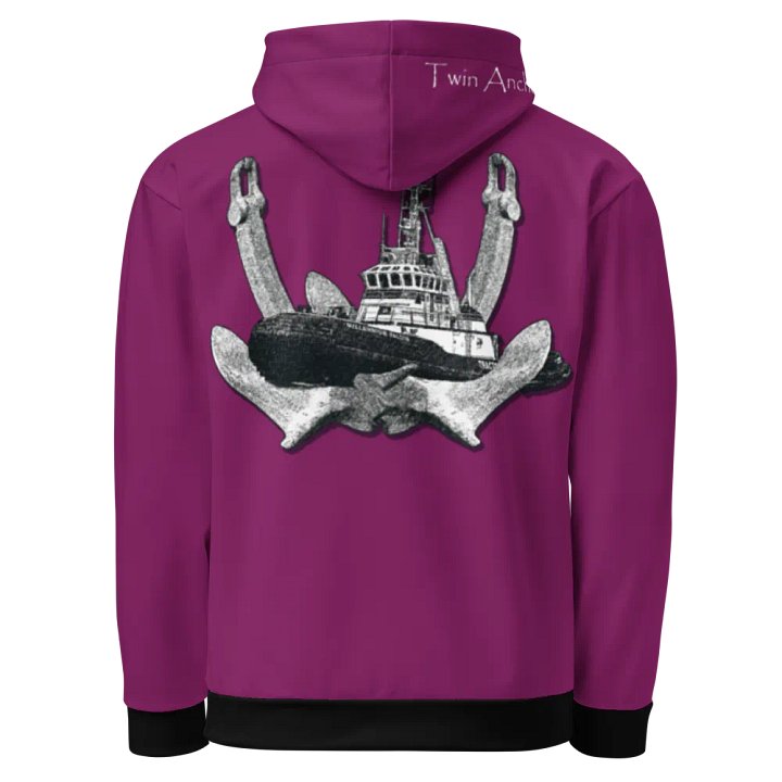 2 Anchor & Marco Tug (Eggplant) – Performance Marine Wear | Twin Anchor Apparel North Current Line product image (1)