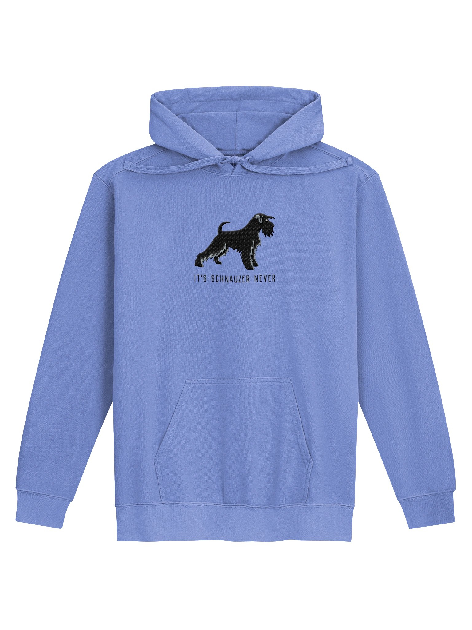 It's Schnauzer Never Premium Hoodie (Embroidered) of a Miniature Schnauzer(Black) product image (1)