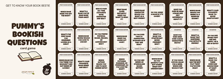 Pummy’s Bookish Questions (Free Printable PDF) product image (1)