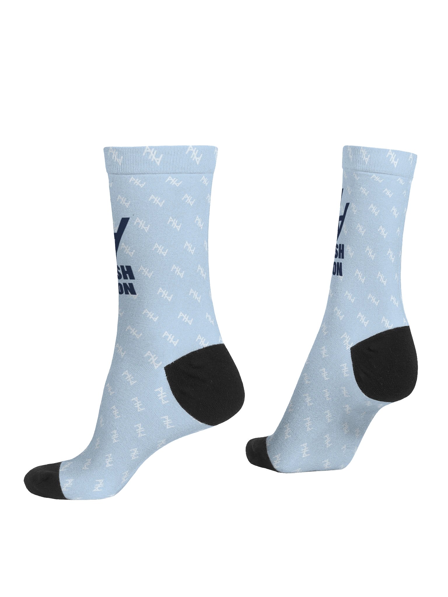 Abolish Abortion Crew Socks - Baby Blue & White product image (4)