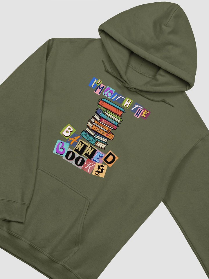 Im With The Banned Books Stack Hoodie product image (2)