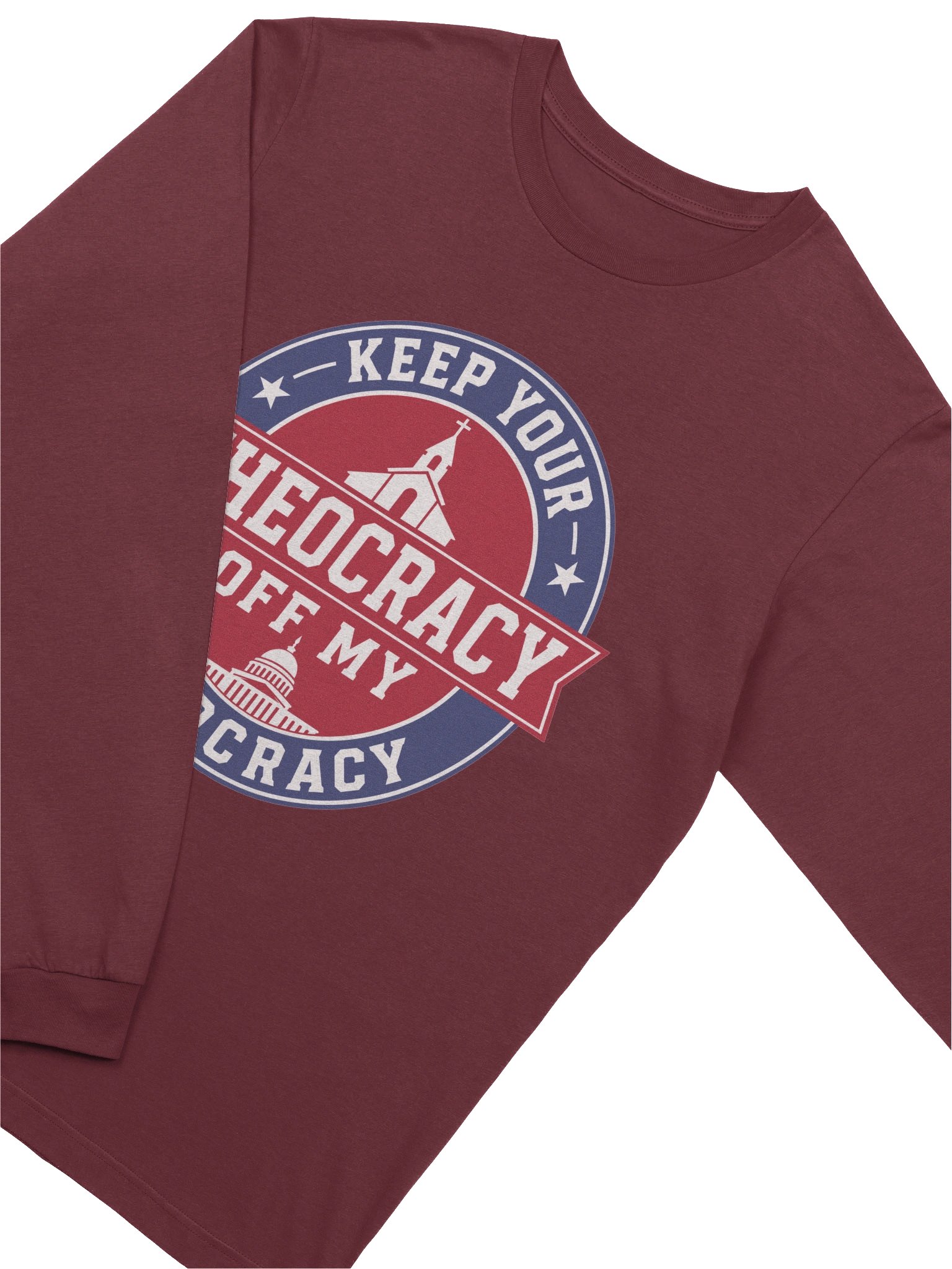 Keep Your Theocracy Off My Democracy - Supersoft Long Sleeve Tee product image (15)