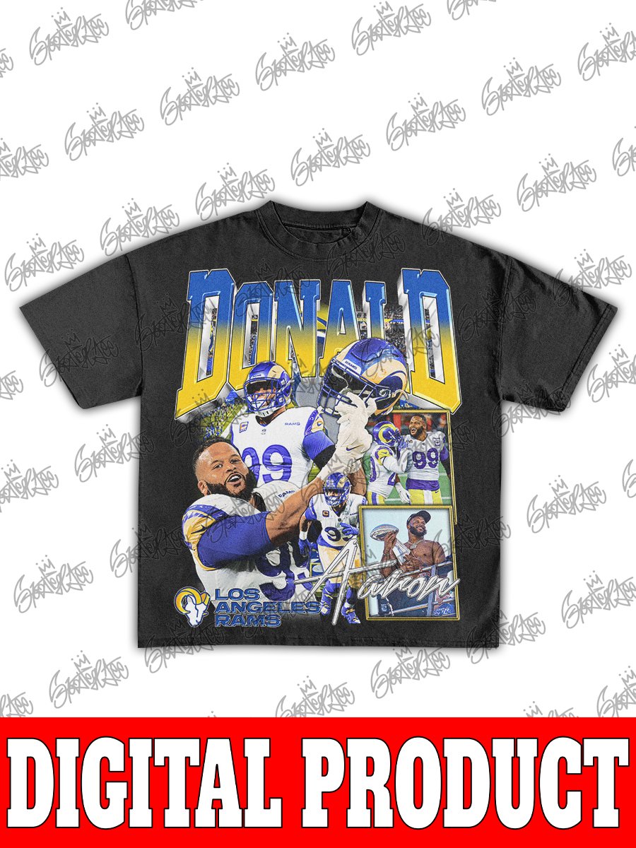 Aaron Donald "The Terminator" LA Rams Defensive Tackle Vintage Bootleg Graphic product image (1)