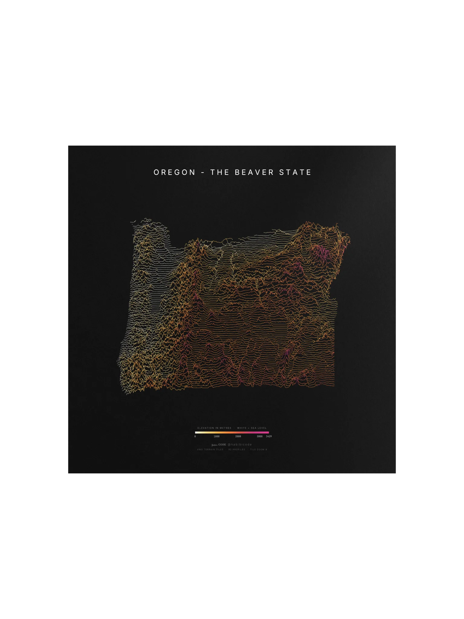 Ridgeline Poster - Oregon product image (1)