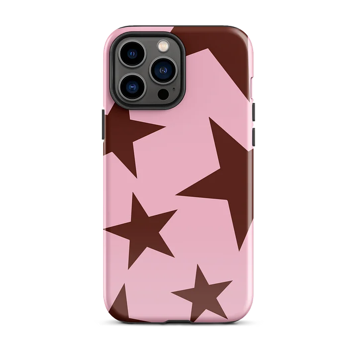 Burgundy Big Ol’ Stars iPhone Case product image (1)