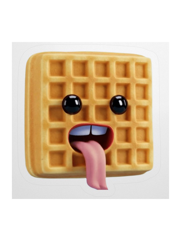 WAFFLŌN TONGUE STICKER (LARGE) product image (1)