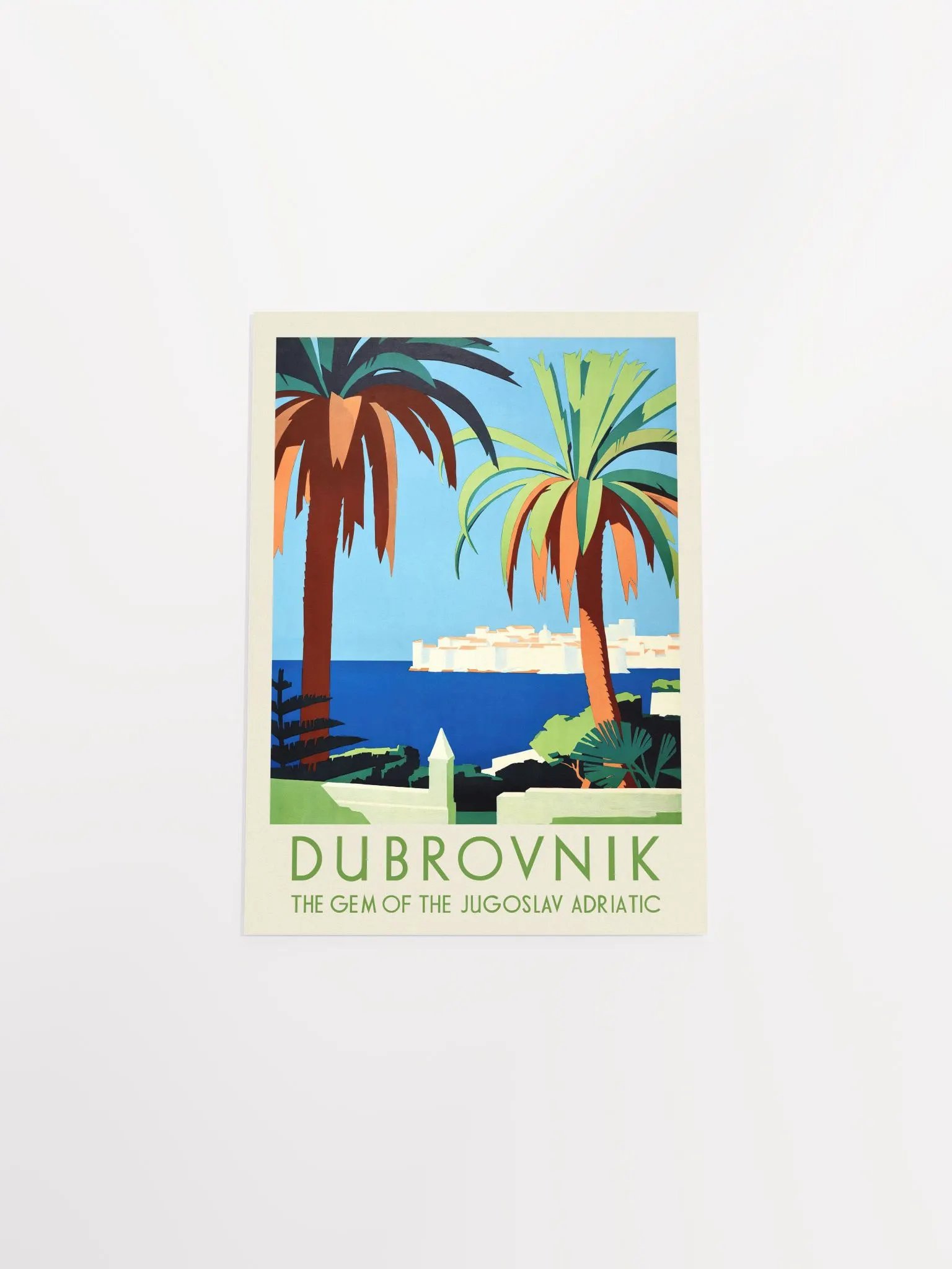 Dubrovnik, Yugoslavia. The Gem of the Jugoslav Adriatic, 1930s — retro vintage travel poster product image (9)