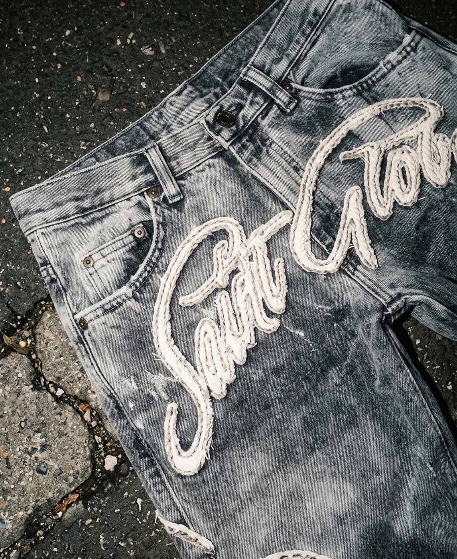 Saint Global '23' Distressed Denim product image (4)