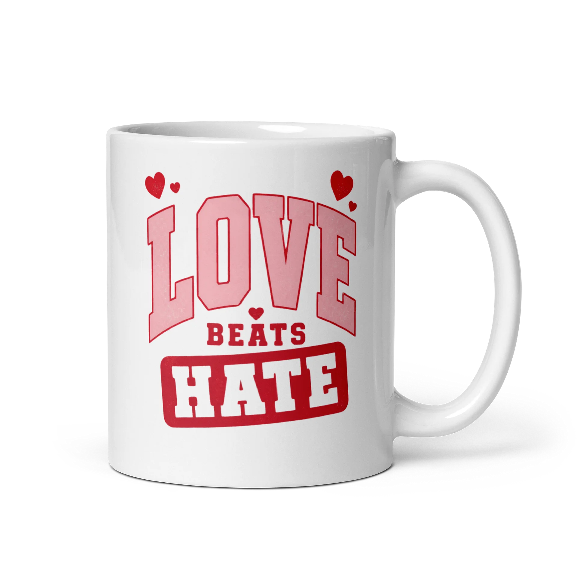 Love Hate Red Graphic Mug product image (1)