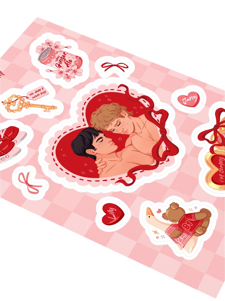 Heated Rivalry Valentine's Sticker Sheet product image (2)