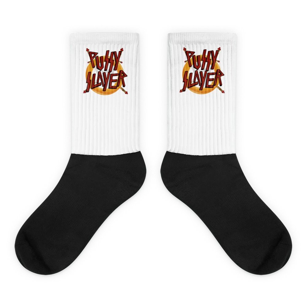 PUSSY SLAYER BLACK FOOT SOCKS product image (1)