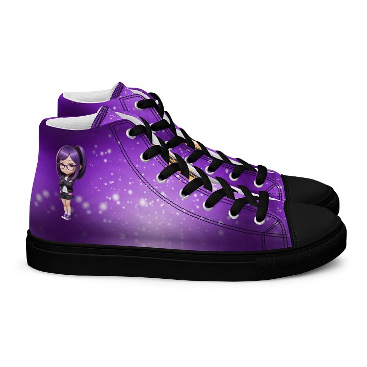 (Purple CHIBI) K Women's High Top Canvas Shoes product image (2)