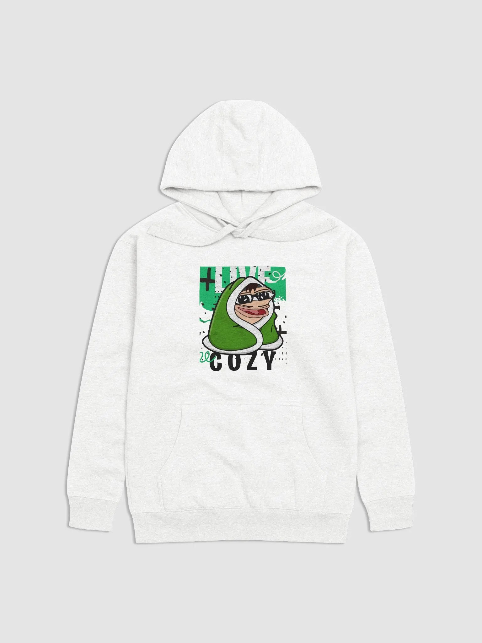 Live Cozy Hoodie (White Edition) product image (1)