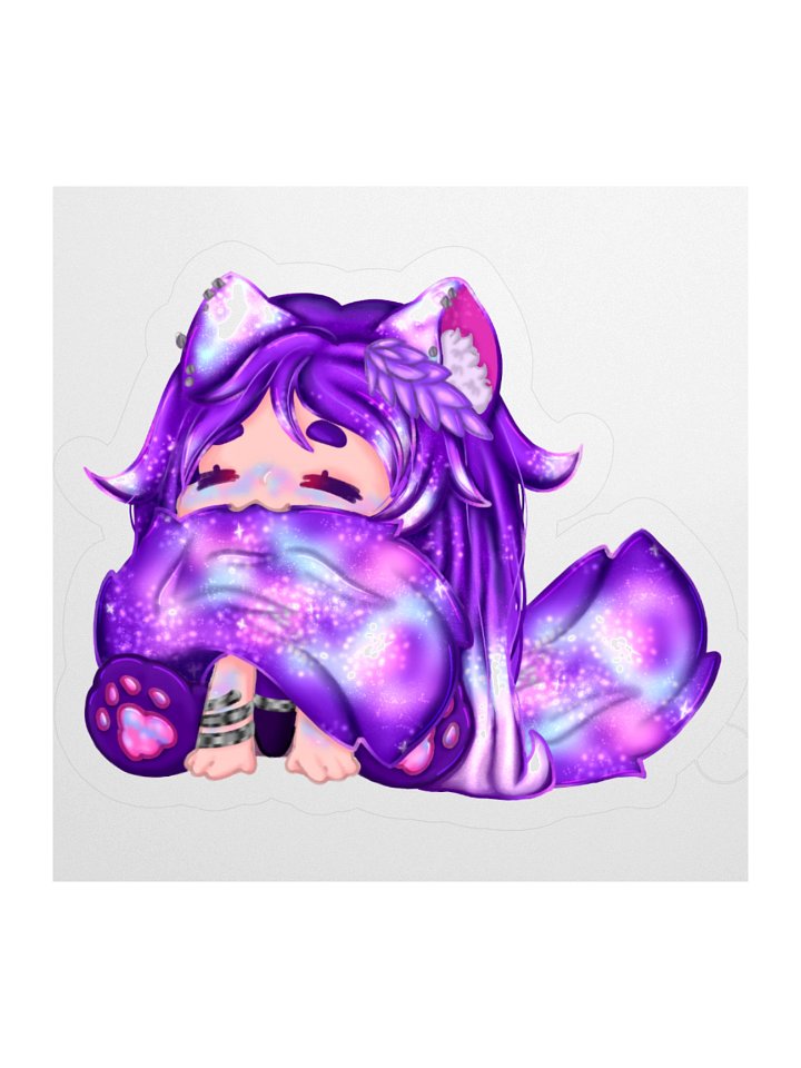 Miss Rave Tail Nom Sticker product image (3)