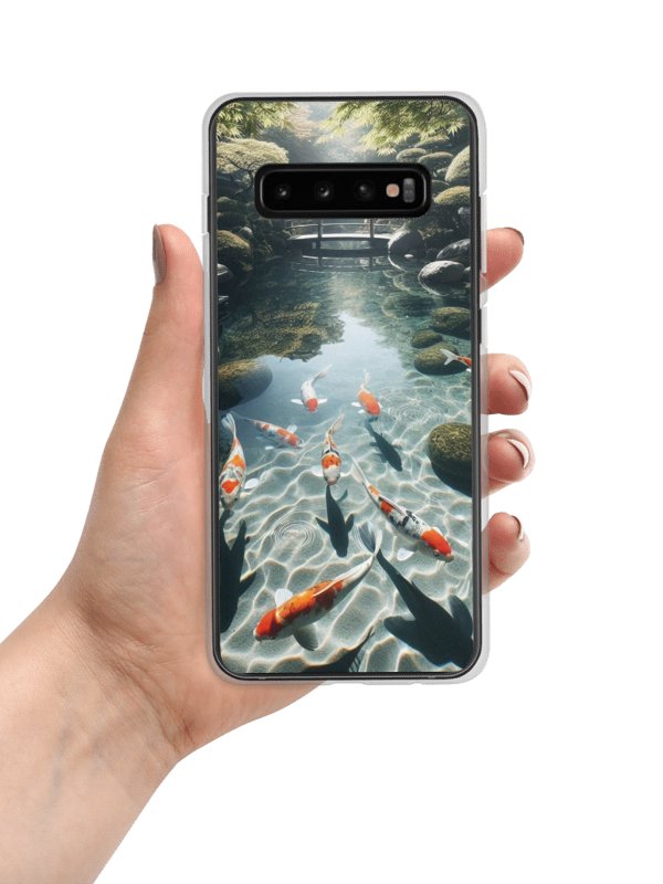 Tranquil Koi Pond Samsung® Clear Case |AI Design in the fish pond product image (7)