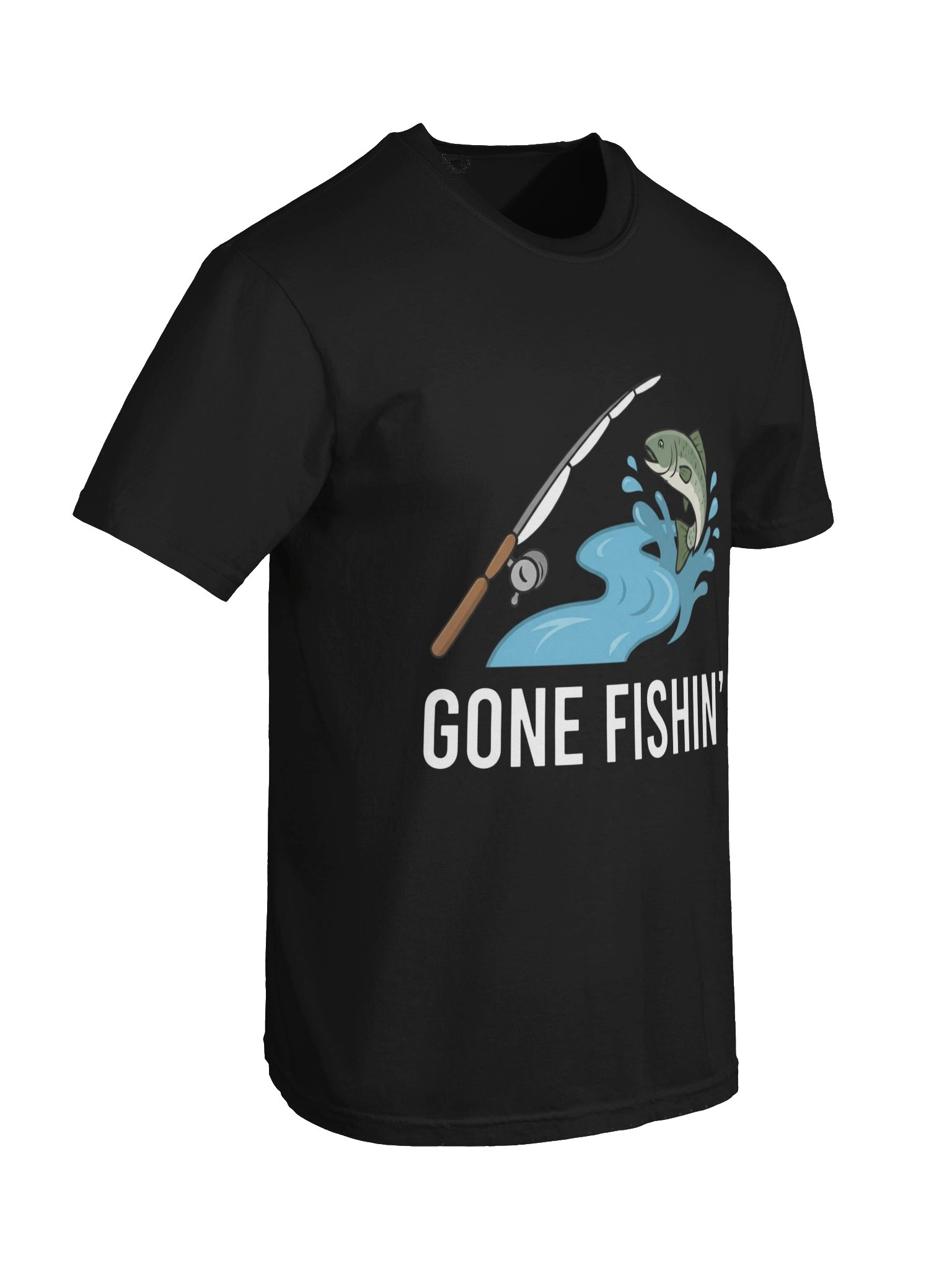 Gone Fishin' T-Shirt – Funny Fishing Graphic Tee product image (3)