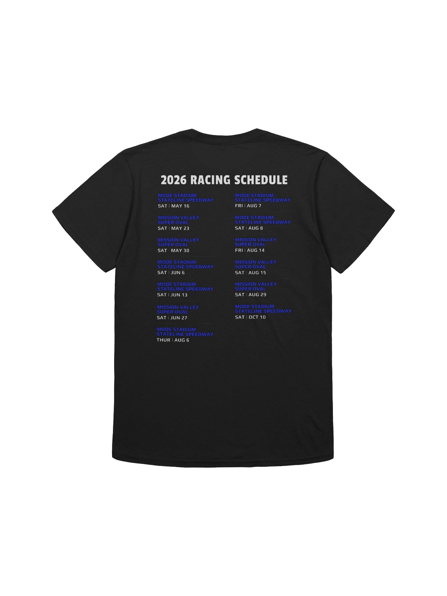 Unisex Nick Rees 2026 Schedule T-Shirt product image (2)