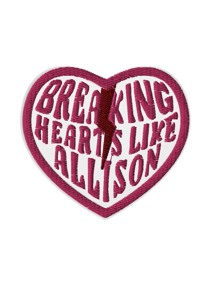 Breaking Hearts Like Allison Embroidered Patch product image (1)