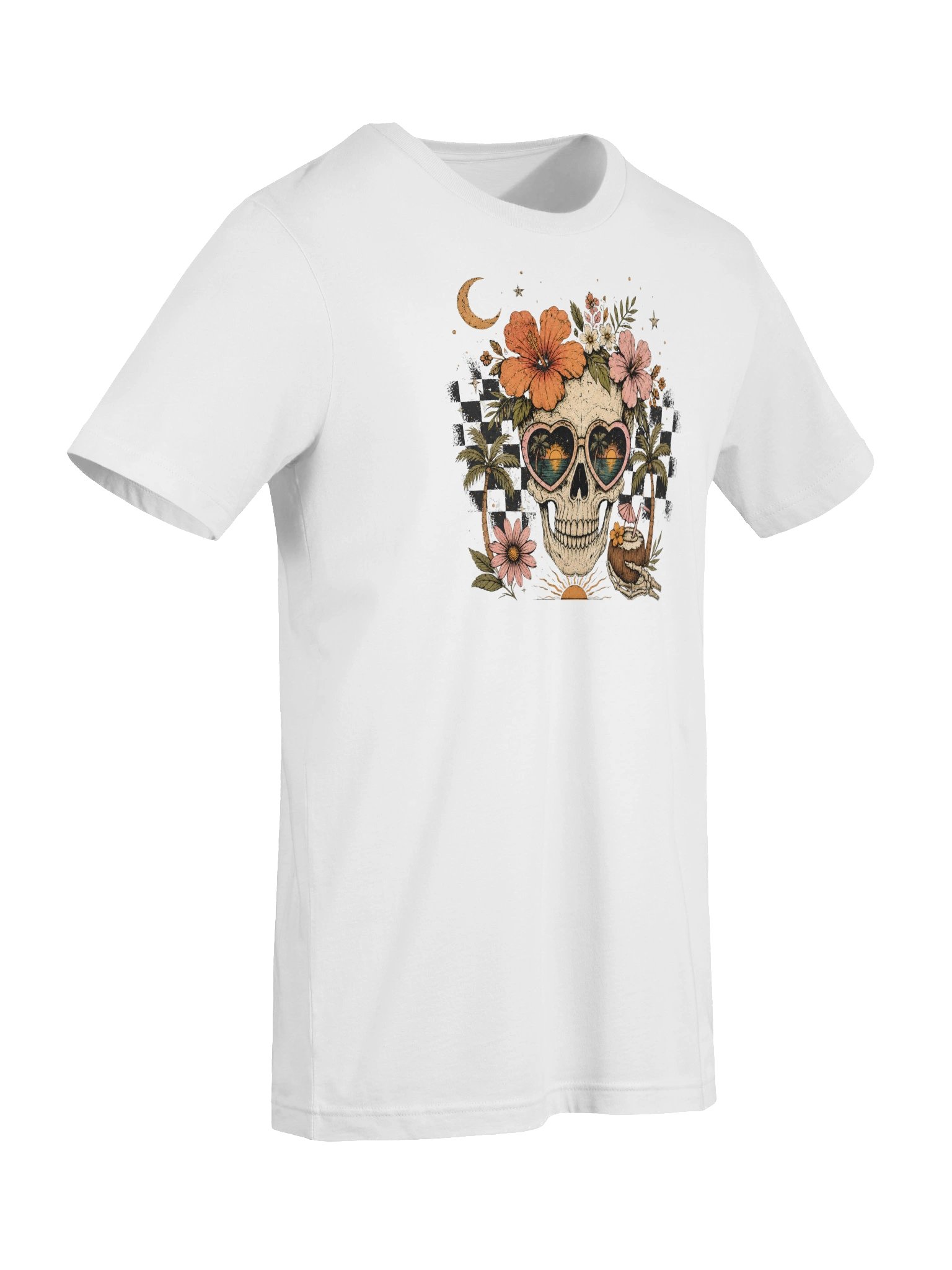 Tropical Skull Sunset Boho Tee product image (9)