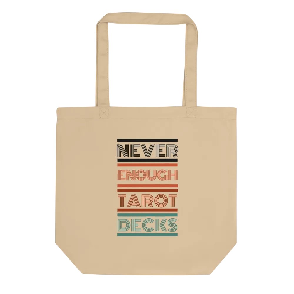 NEVER ENOUGH TAROT DECKS - RETRO - TOTE BAG product image (1)