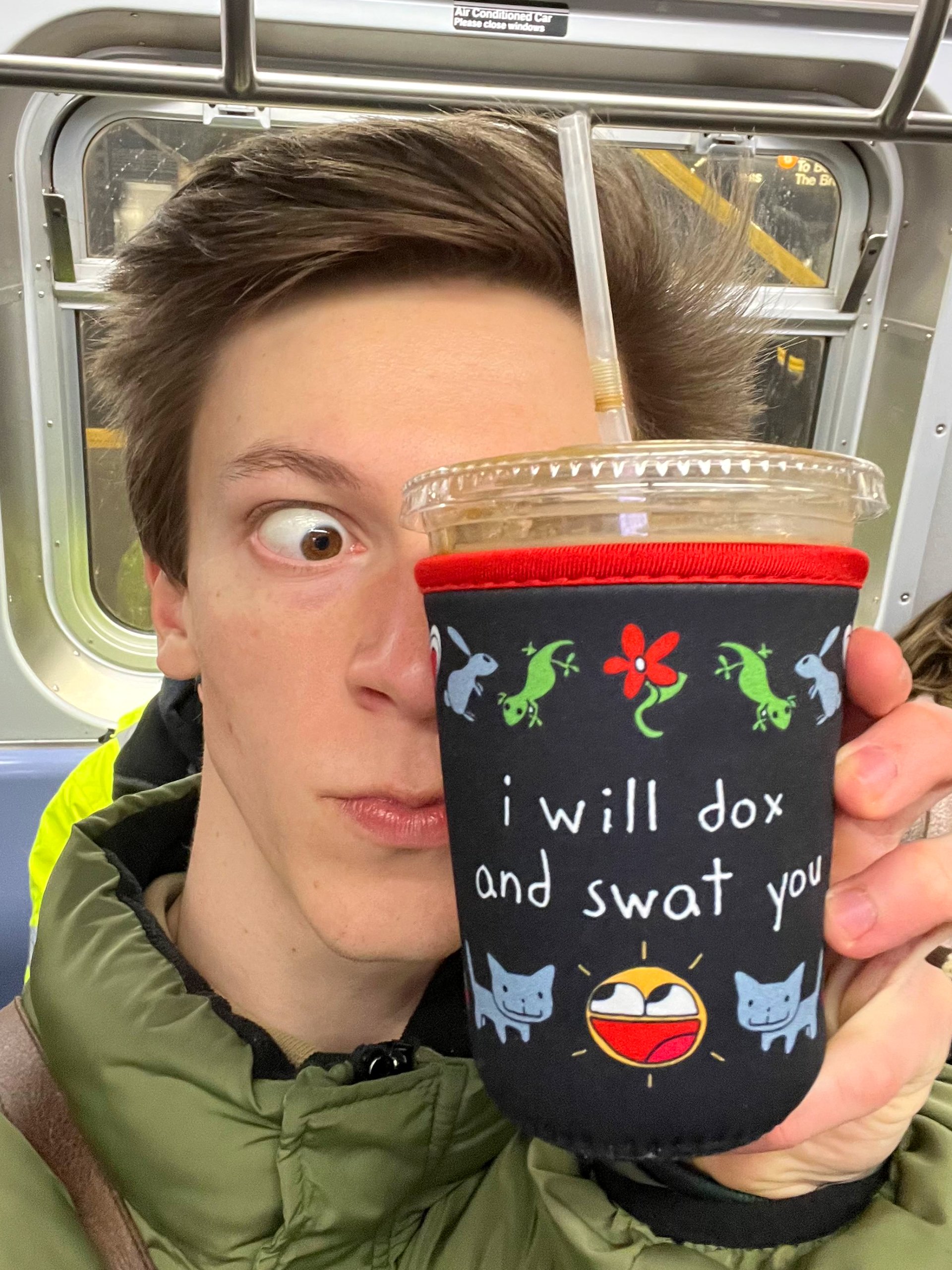 i will dox and swat you koozie! product image (3)