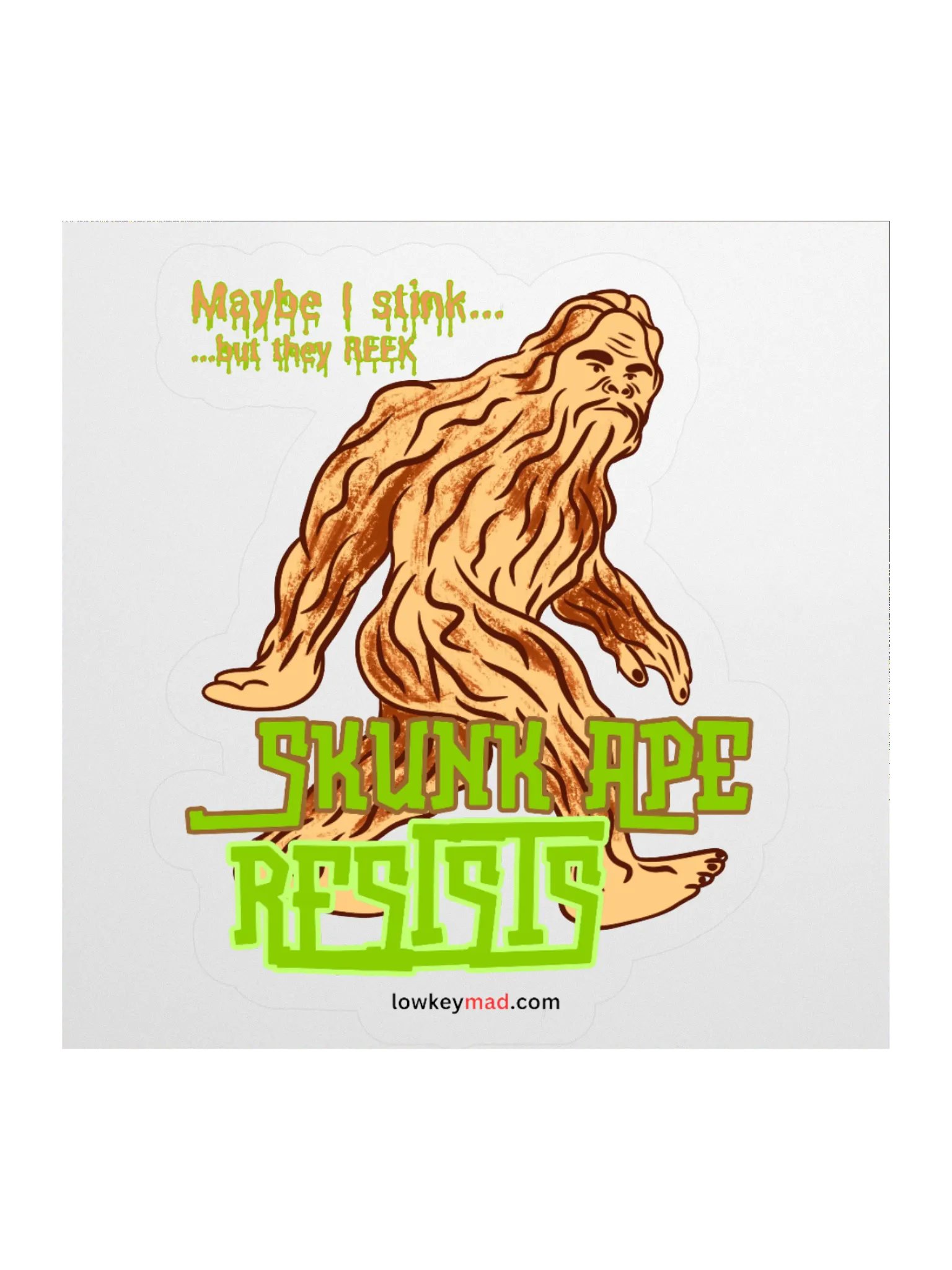 Skunk Ape Resists Sticker product image (1)